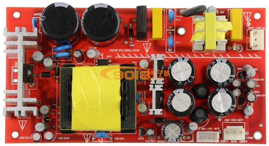 G 037 Dc25v/4a * 2 + dc15v/50ma 200w цифровой усилитель переключения Питание доска с 3 зубцами