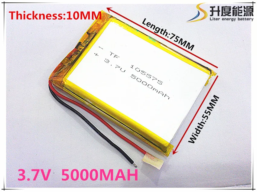

li-po 3.7 V lithium polymer battery 5000 mah interphone 105575 GPS vehicle traveling data recorder