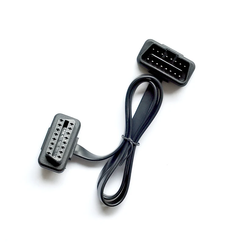 Кабель удлинитель OBD плоский 1 м в длину OBD2 OBDII Auto 16Pin ELM327 штекер гнездо| |