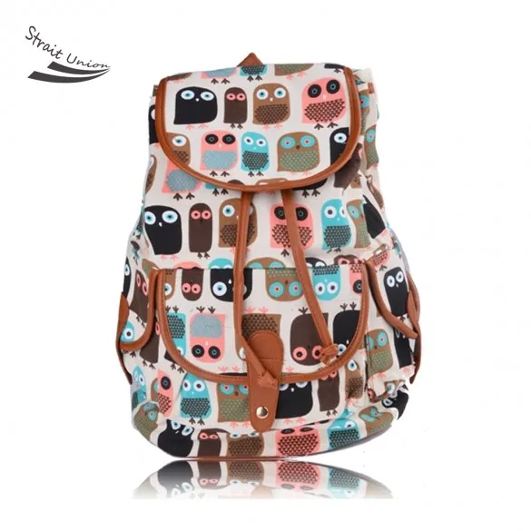 Женщины новое поступление животных печать 3 цвета шарм рюкзак школы для девочек