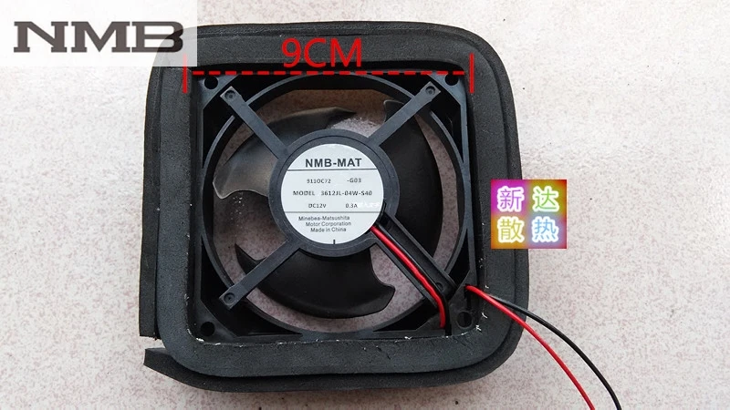 Original para Nmb 3612jl04w-s40 12 v 0.3a Centímetros Refrigerador Ventilador de Refrigeração