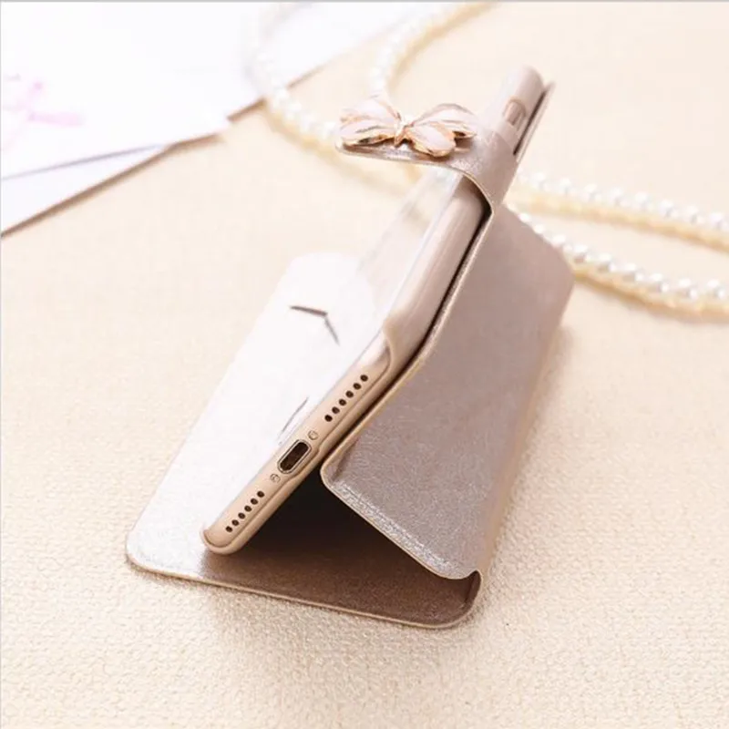 For LG Optimus L9 II L9II D605 Case luxury fashion silk case Stand Magnetic flip Wallet Card High quality |