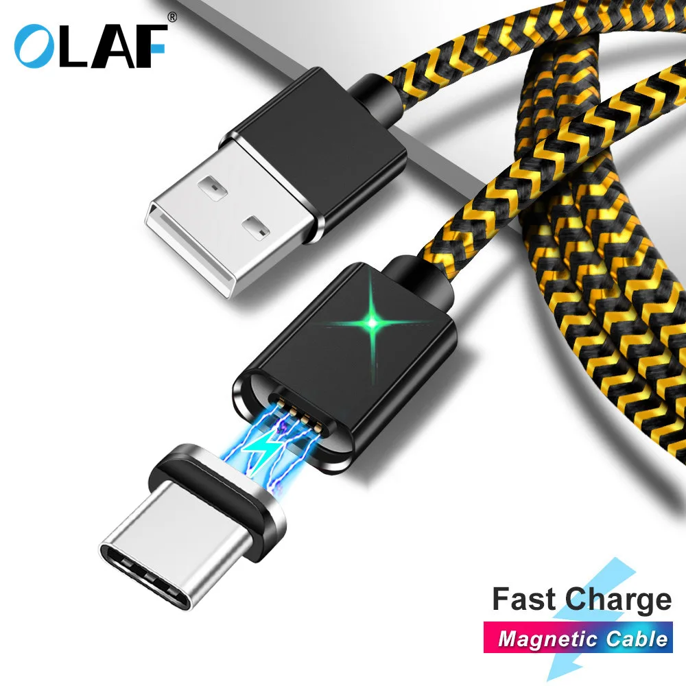 Магнитный usb-кабель для One Plus 6 Quick Charge QC3.0 USB C быстрая устройство зарядки Тип кабель