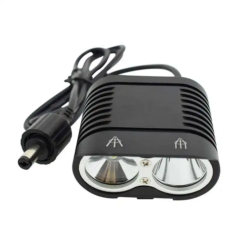 Новое поступление горная дорога Велосипедный Спорт передний свет 2x XM-L2 LED Водонепроницаемый черный с 6400 мАч Перезаряжаемые повязка велосипед Интимные аксессуары