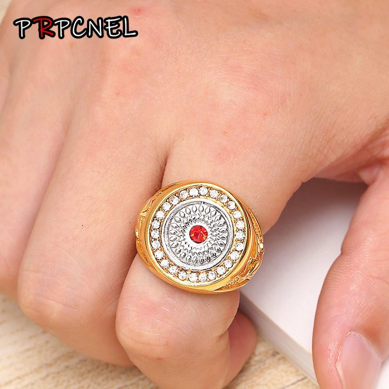 Золотой цвет брелок с кольцом Орел США морской корпус армии мужские кольца