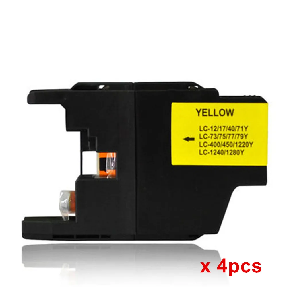 LC1280 LC71 LC73 совместимый для краска для Brother Cartridge MFC-J430W MFC-J825DW MFC-J835DW DCP-J525N DCP-J540N струйный принтер - Цвет: 4Y