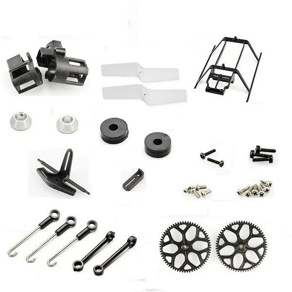 

1 set as picture showing Rubber ring Bearing Shaft Screws WL Toys wltoys XK K120 SHUTTLE Rc Spare Parts Rc Helicopter