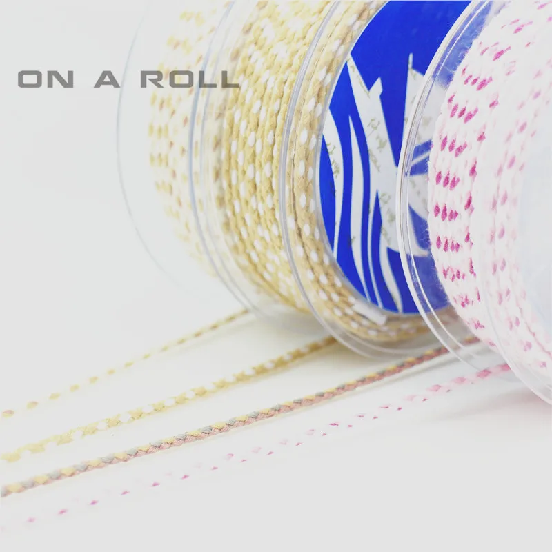 2 мм Трехцветная четырехжильная плетеная хлопковая веревка леска для ювелирных