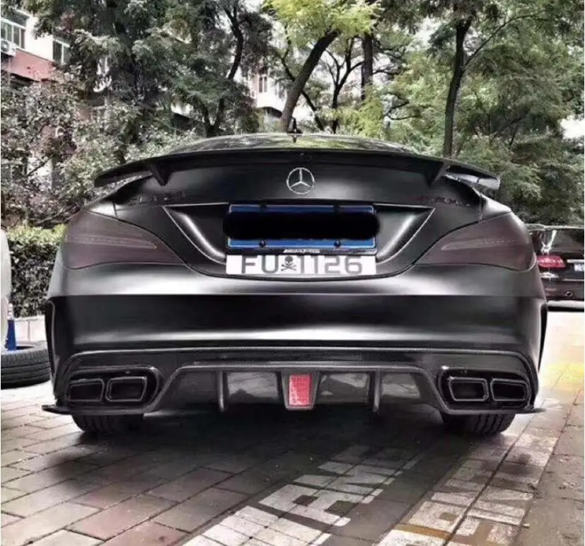 Углеродное волокно заднее крыло багажника выступ Спойлеры для Benz W117 CLA200 CLA220 CLA260 CLA45 CLA-Class AMG