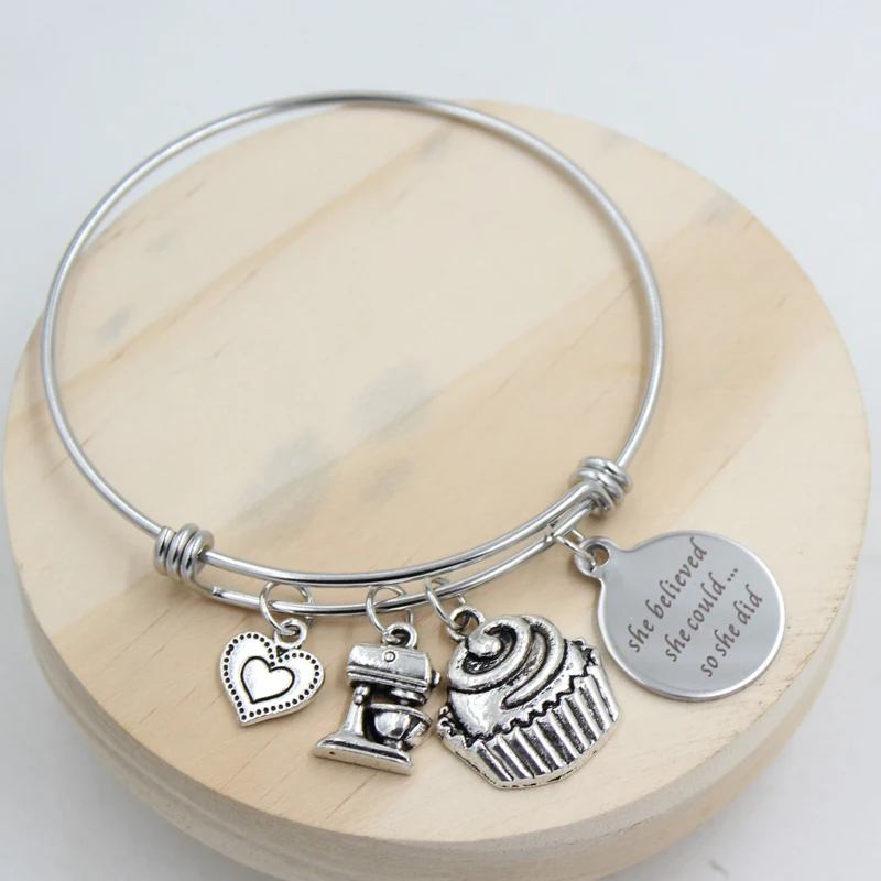 Регулируемые проволочные браслеты из нержавеющей стали для выпечки чашка