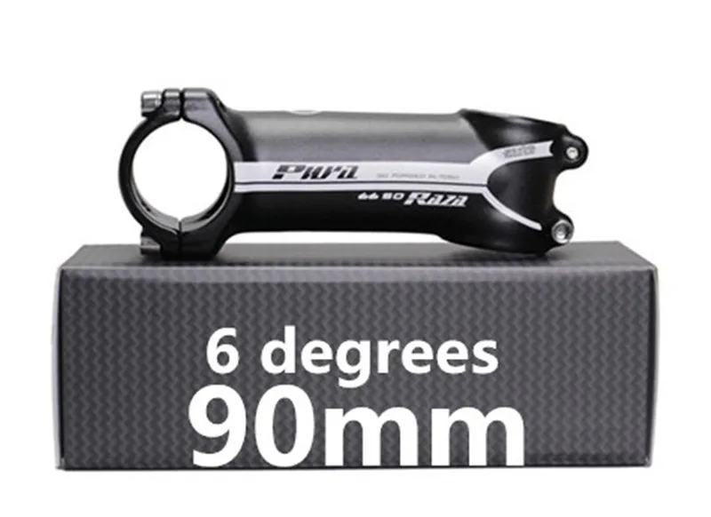 6 degrees 90mm puaraza алюминиевый вынос руля штанга стержня велосипеда ультра-легкий алюминиевый сплав ручка 28,6-31,8 мм 6 градусов 17 градусов - Цвет: 6 degrees 90mm