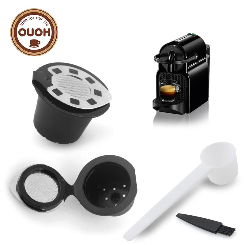 2 шт./упак. многоразовый фильтр в виде капсулы для кофе Nespresso 100 раз золото и