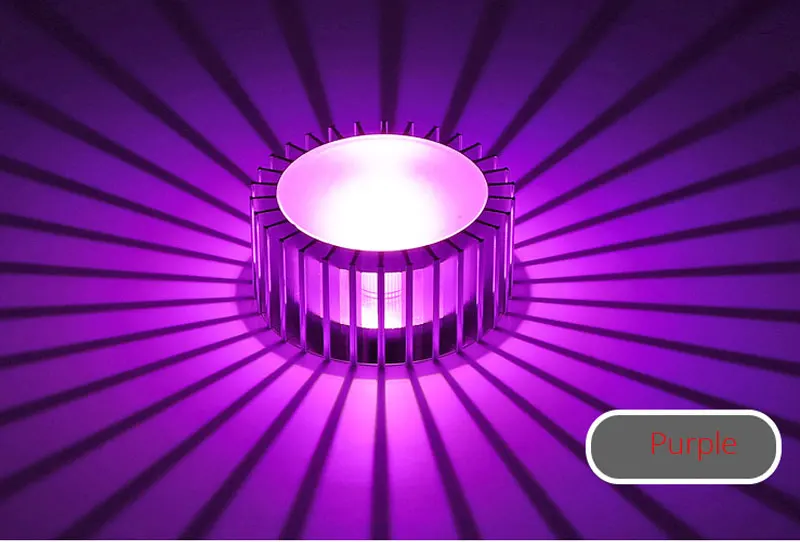 Точечный светодиодный rgb пятно света rgb LED-светильник светодиодный спот он 3 ватт проход Светильник Красочные коридор лампа прихожей светильник поверхностного монтажа