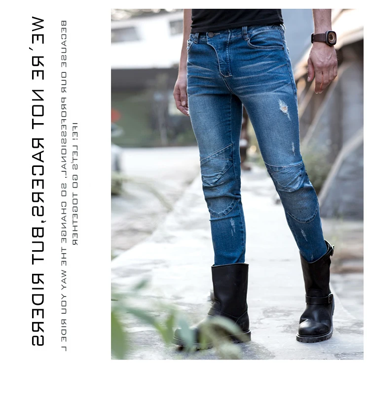 Новые крутые углиброс Вегаса 05 джинсы со скрытой стороной колена мотоциклетные