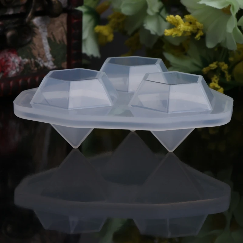Силиконовая форма в форме алмаза украшения сделай сам для торта десертов - Фото №1