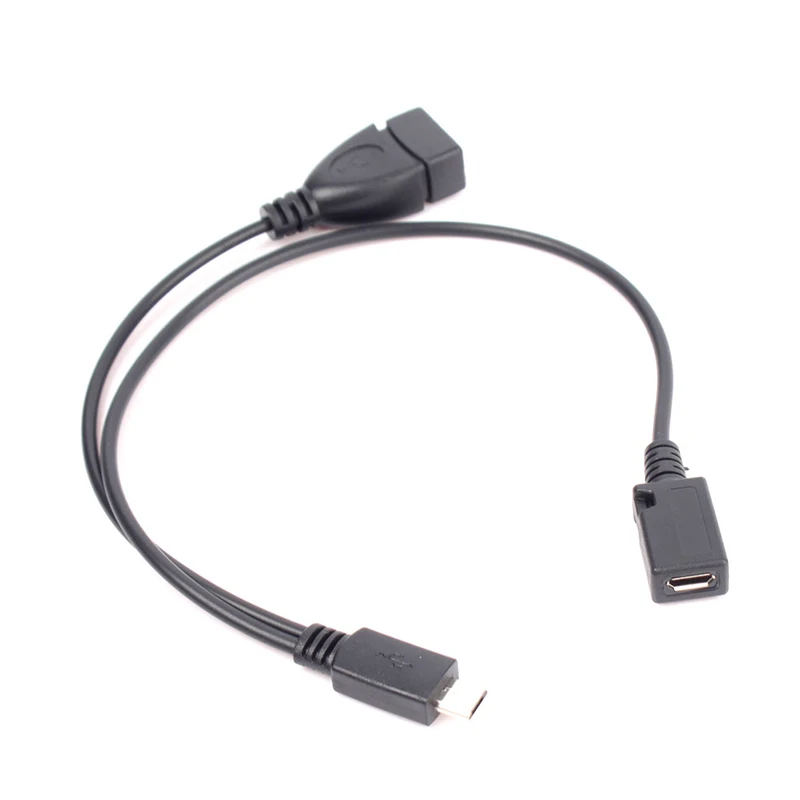 Новое поступление микро USB штекер гнездо хост OTG Кабель адаптер Y Splitter #69722|to usb|usb to