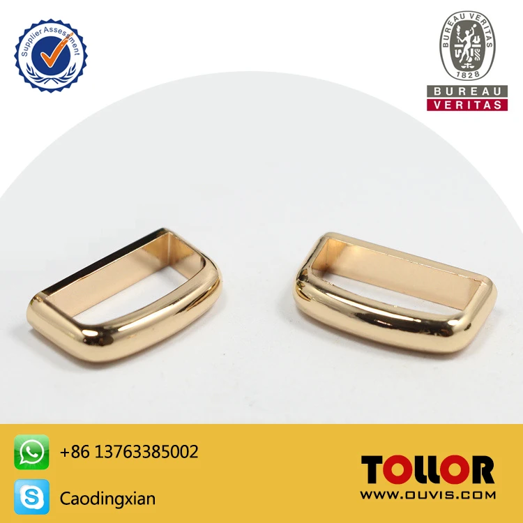 

High Quality Pressure Casting Gold Hardware D Rings For Handbag Accessories Silver Stainless Metal D-Ring For Leather Bag