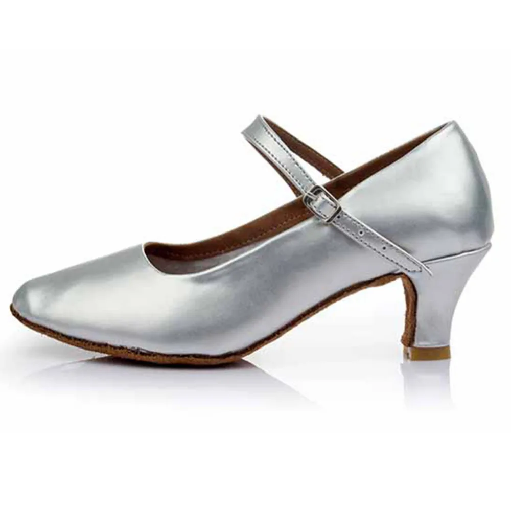 Женские современные туфли для бальных танцев черные серебристые золотистые на