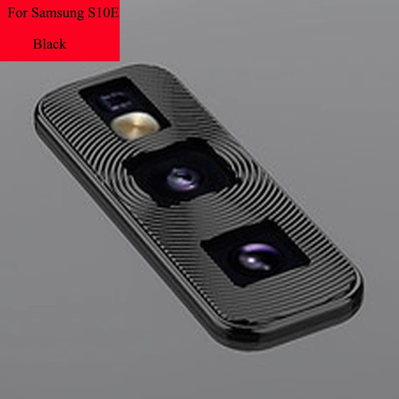 S10e black Для samsung Galaxy S10 Plus s10lite s10e Металлический Алюминиевый задний чехол для объектива камеры полное покрытие защитное кольцо новинка - Цвет: S10e black