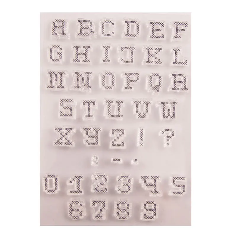 12-Alphabet Number Happy Ribbon прозрачные силиконовые штампы DIY тиснение для скрапбукинга карты искусство кенгуру колесо стрелка зимний цилиндр зонтик - Цвет: 12-Alphabet Number