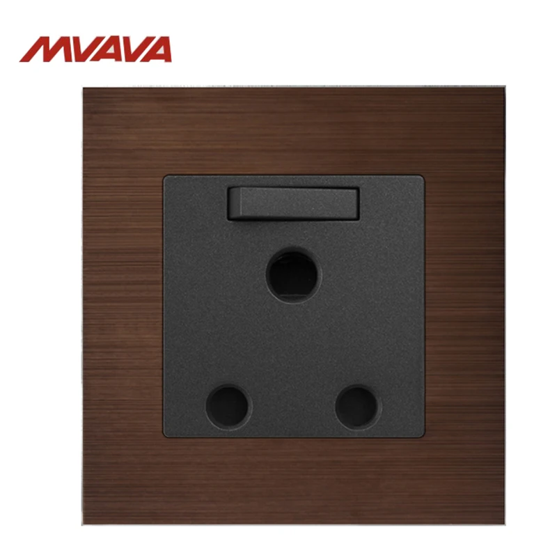 MVAVA 15A настенная декоративная Коммутируемая розетка 3 Розетка для круглых штырей