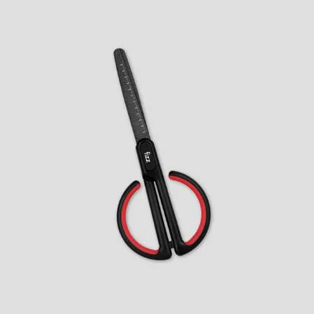 red Xiaomi Fizz тефлоновые ножницы, безопасные закругленные ножницы, нержавеющая сталь, креативные ножницы, офисные канцелярские ножницы - Цвет: red