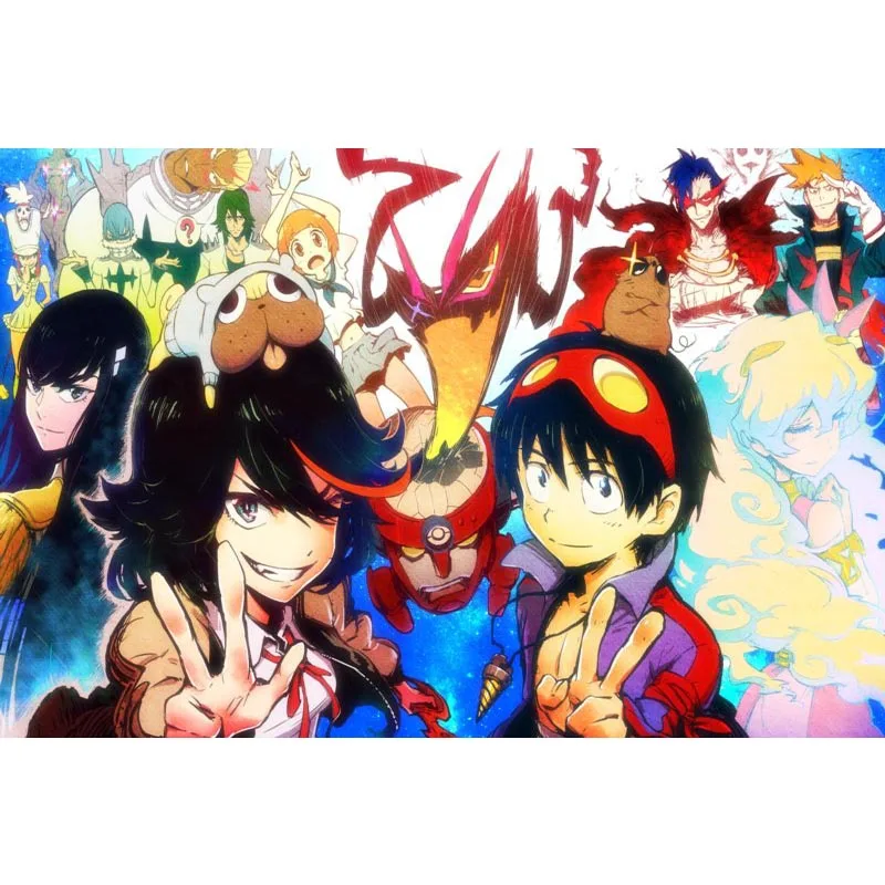 Красивый постер Gurren Lagann для домашнего декора тканевые постеры лучший подарок