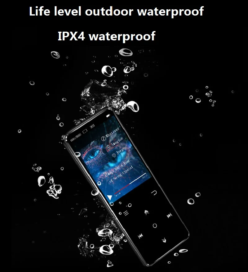 Оригинал BENJIE K11 IPX4 водонепроницаемый MP3 музыкальный плеер 8 Гб HIFI без потерь Мини