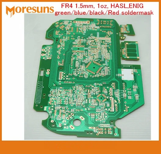 Быстрая бесплатная доставка UL ROHS FR4 без свинца HASL жесткий PCB 2 4 слоя печатной платы