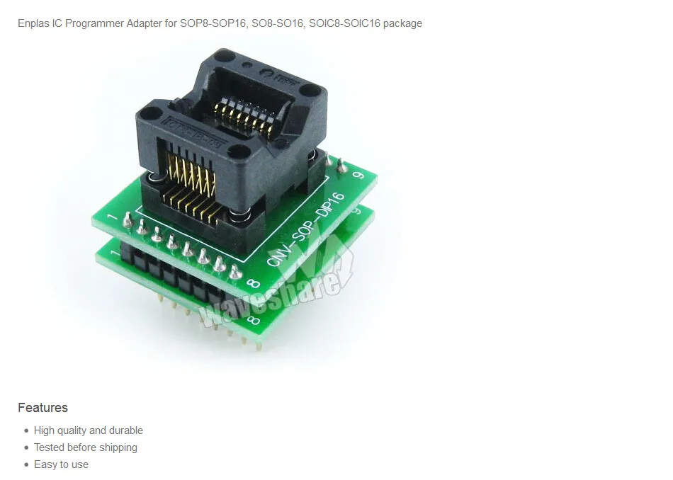 SOP16 К DIP16 () IC Тест Гнездо Адаптера Программирование для SO16 SOIC16 Бесплатная Доставка