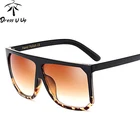 DRESSUUP, новые Квадратные Солнцезащитные очки, женские, брендовые, дизайнерские, большая оправа, градиентные, винтажные, солнцезащитные очки для мужчин, Oculos De Sol Feminino