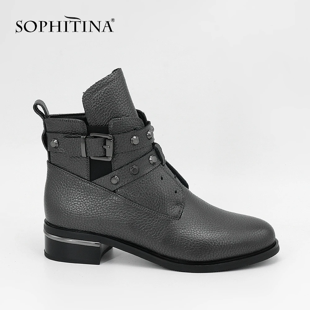 SOPHITINA/Ботильоны женские на весну и осень. Демисезонная обувь женская из