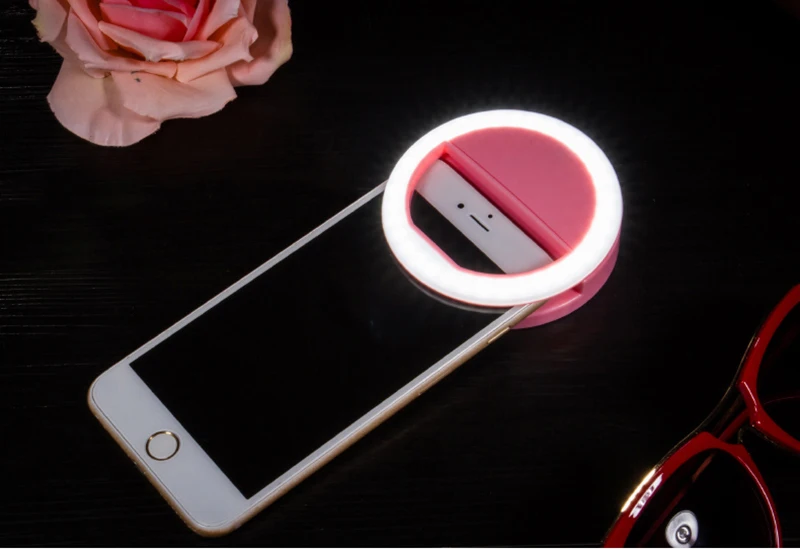 Litwod Z90S селфи кольцевой вспышка Led заполняющий светильник лампа камера фотография видео Точечный светильник для iphone X 8 7 samsung huawei Phone
