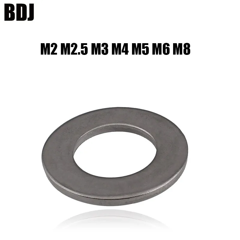 M2 M2.5 M3 M4 M5 M6 M8 DIN9021 GB96 304 316 A2-70 плоская шайба большого размера из нержавеющей стали