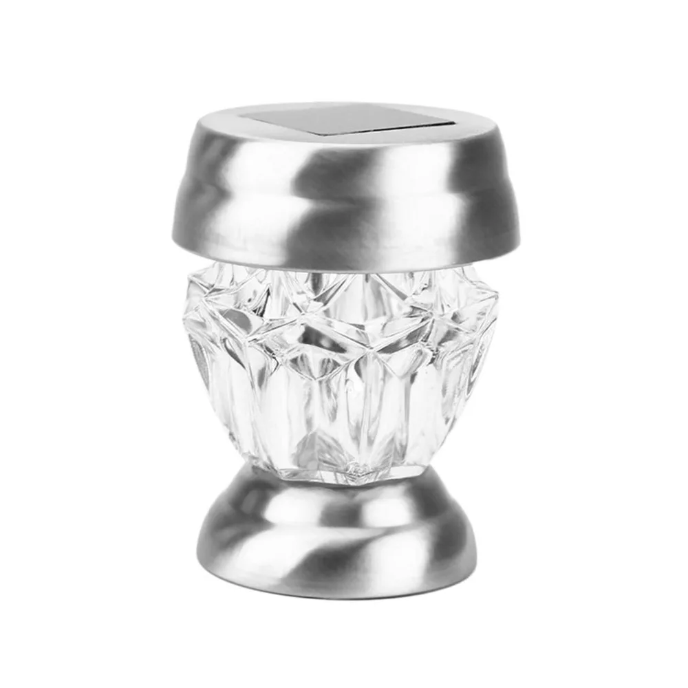 4 шт. светодиодный светильник из нержавеющей стали на солнечной энергии для