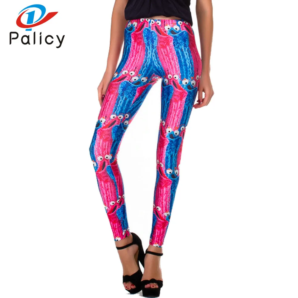 Palicy Fashion Autumn Legging Casual 3D Printed Women leggings Sexy Ladies Pink Pencil Fitness Pants Blue Cartoon Spandex