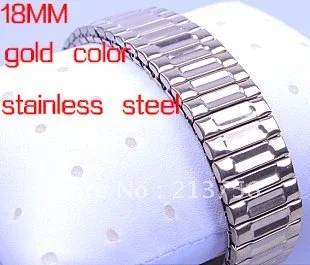Wholesale 20pcs/lot 18mm stainless steel gold color  Watch Bands-Top quality--WB1803