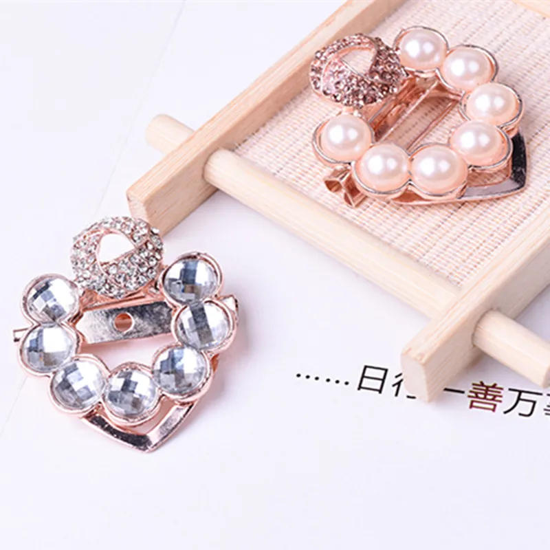 Продажа двойного назначения брошь из горного хрусталя в виде сердца Роскошная