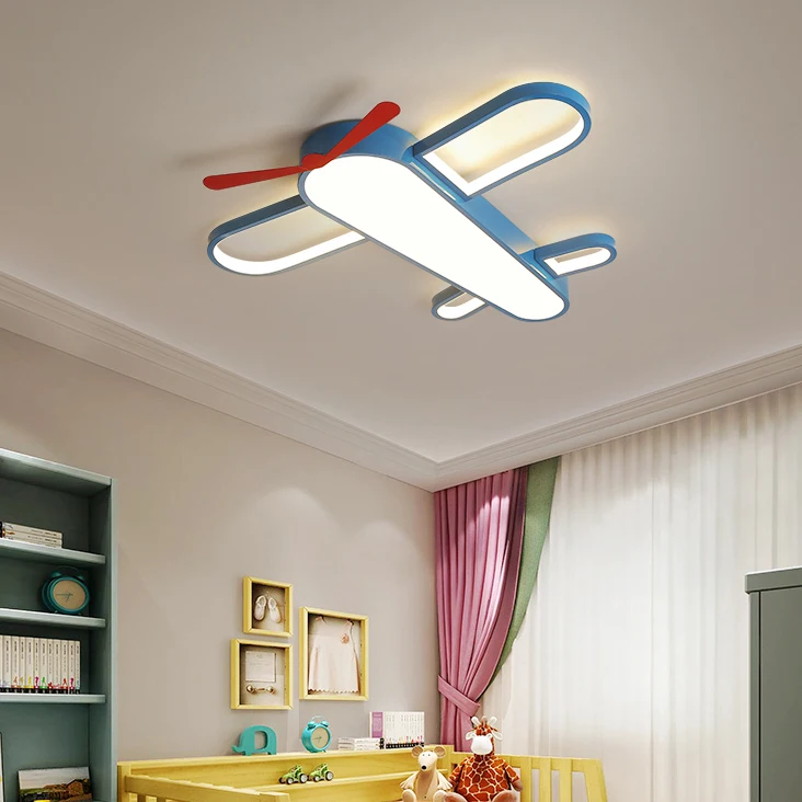

Современный потолочный светильник с самолетом, креативная Светодиодная лампа для детской, детской, спальни, кабинета, детского сада, декора...