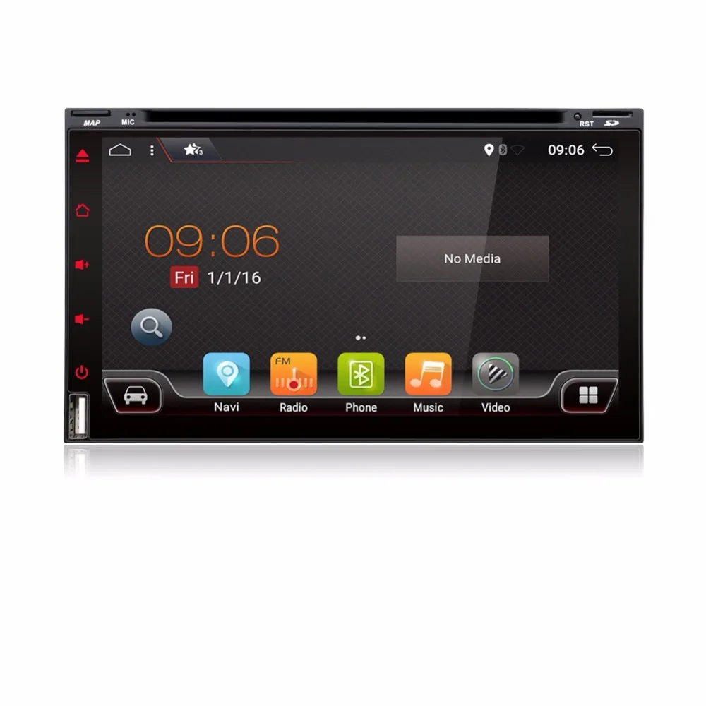 Bosion Универсальный четырехъядерный 7 &quot2 Din Android 1 автомобильный DVD Радио