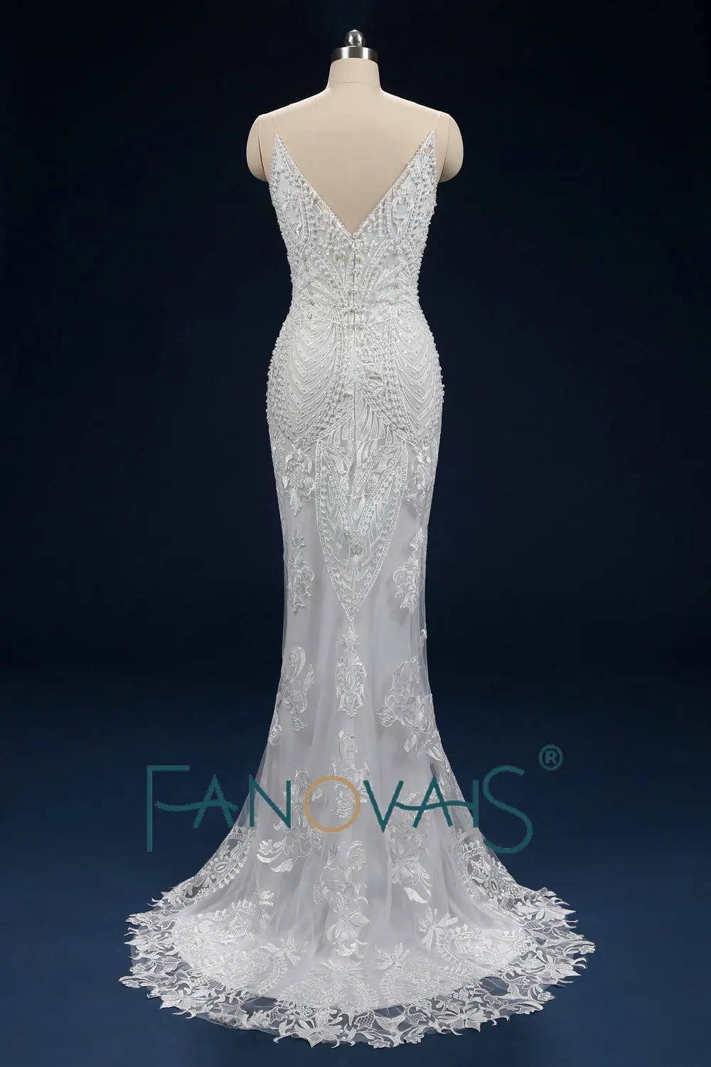 Роскошные Кружева Русалка Свадебные Платья 2019 Полный Бисер Кристалл Vestido De Novia