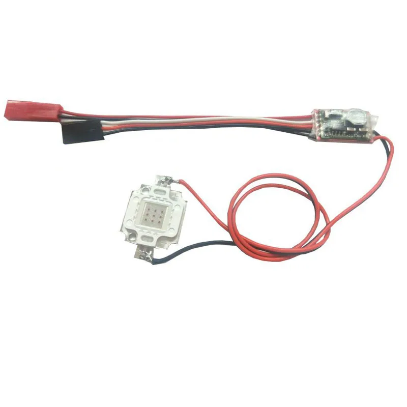 1PC RC Model Airplane FPV Four-axis Night Navigation Strobe Light Double Single Flash 10W LED Flashing Super Bright Red Green | Игрушки и