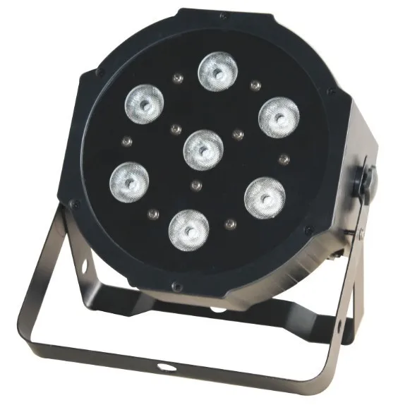 Плоский светодиодный светильник par 7x12W RGBW/RGBA тонкая Светодиодная лампа Par Can для
