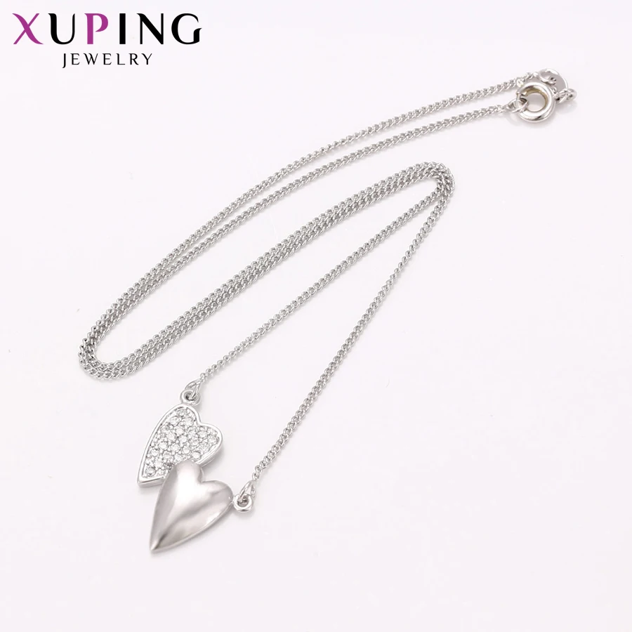 Xuping модное ожерелье в форме сердца Элегантное длинное для женщин цепочка высокое