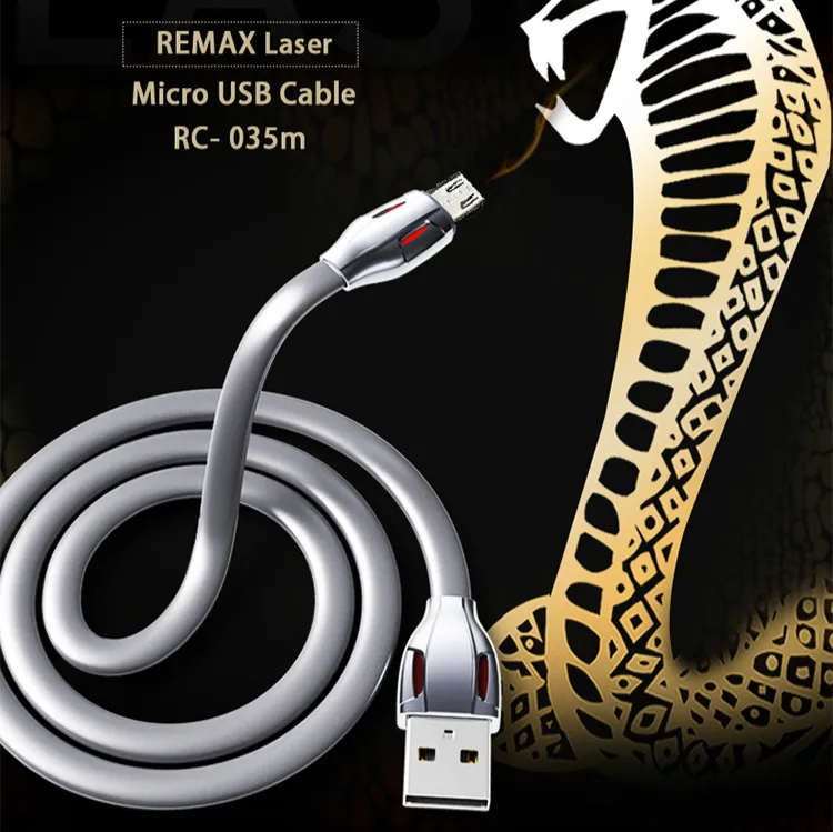 REMAX Micro USB IOS кабель для зарядки данных со светодиодным индикатором передачи Samsung