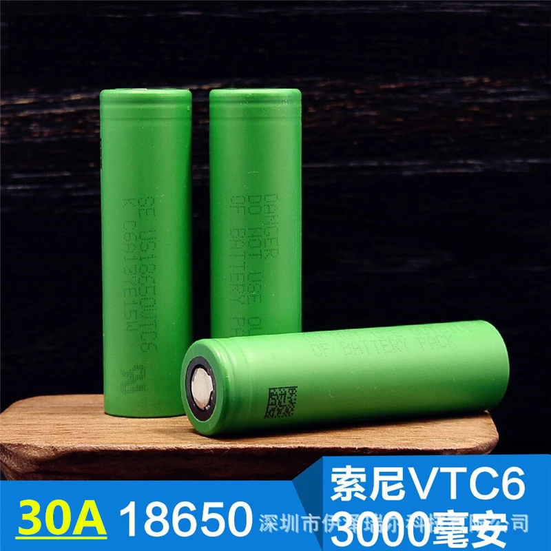 Подлинный для SONY US 18650 VTC6 30AH разрядка 3000mah 3,6 V 3,7 V динамический литиевый на литий-ионной перезаряжаемой зарядной батарее