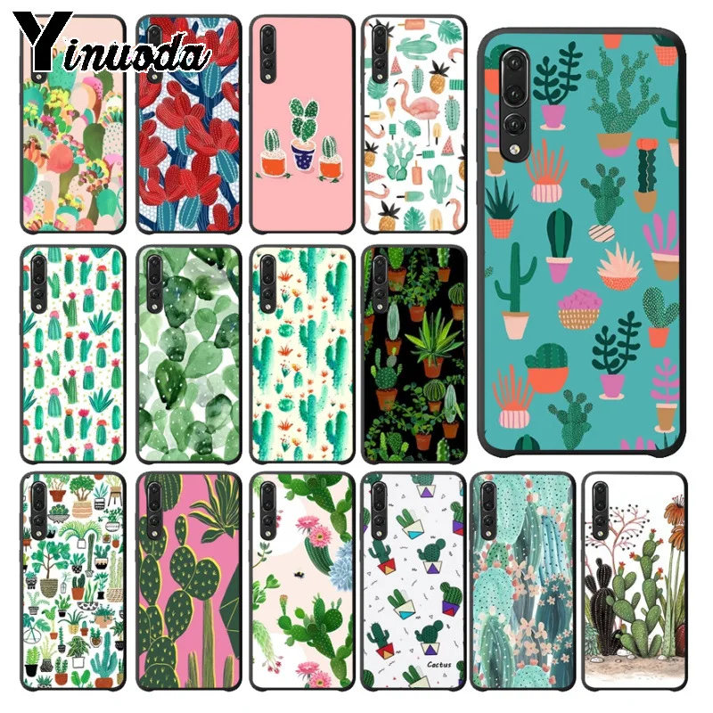 Yinuoda Зеленый Кактус завод DIY роскошный защитный чехол для телефона huawei p20 pro mate 10pro
