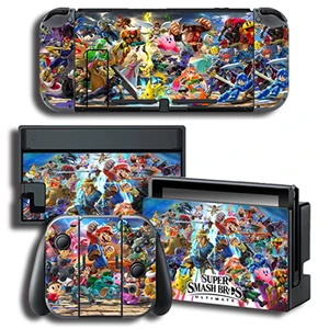 Защитная крышка наклейка виниловая кожа Наклейка для nintendo Switch NS консоль+ контроллер+ подставка держатель Smash Brothers наклейка - Цвет: 0084  Skin