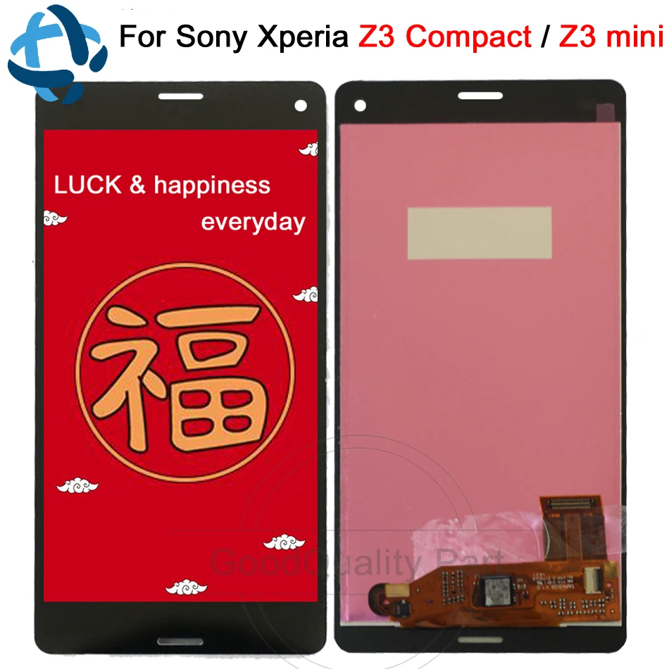 100% Tested LCD display For Sony Xperia Z3 compact 4.6&quot D5803 D5833 Digitizer Sensor sony mini Assembly with Frame +Tools | Мобильные