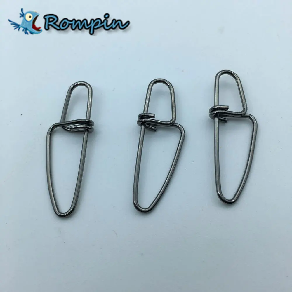 Rompin 50 шт./лот рыболовный вертлюг с застежкой-креплением безопасный Вертлюг 13 мм-28